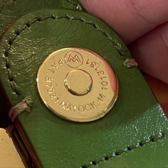 MICHAEL KORS SATCHEL STUNNING Y2K Shoulder Bag Pebble Leather - Picture 14 of 14